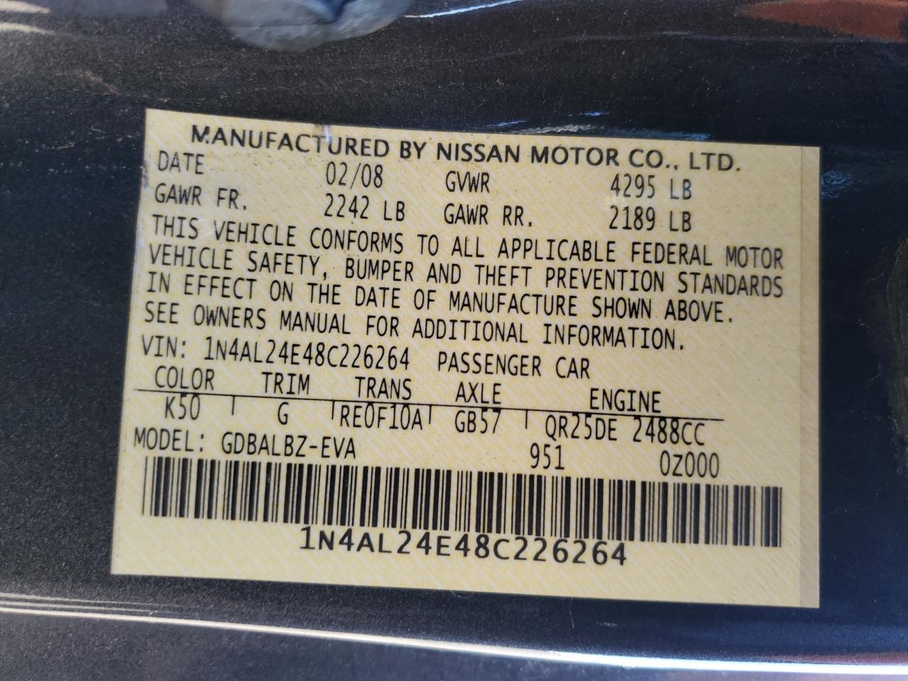 2008 Nissan Altima - Image 14