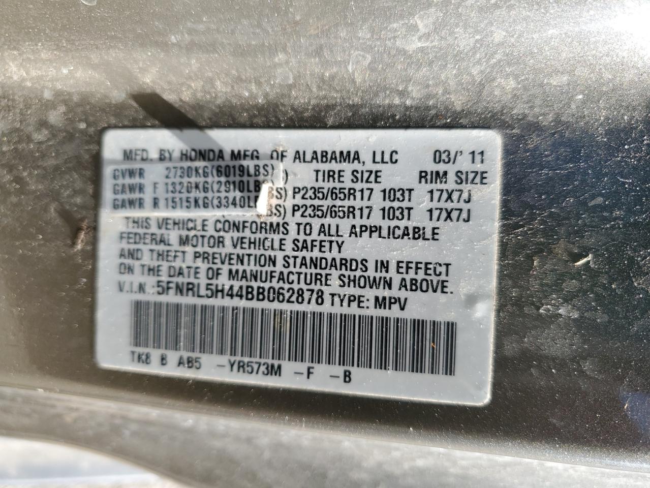 2011 Honda Odyssey - Image 13