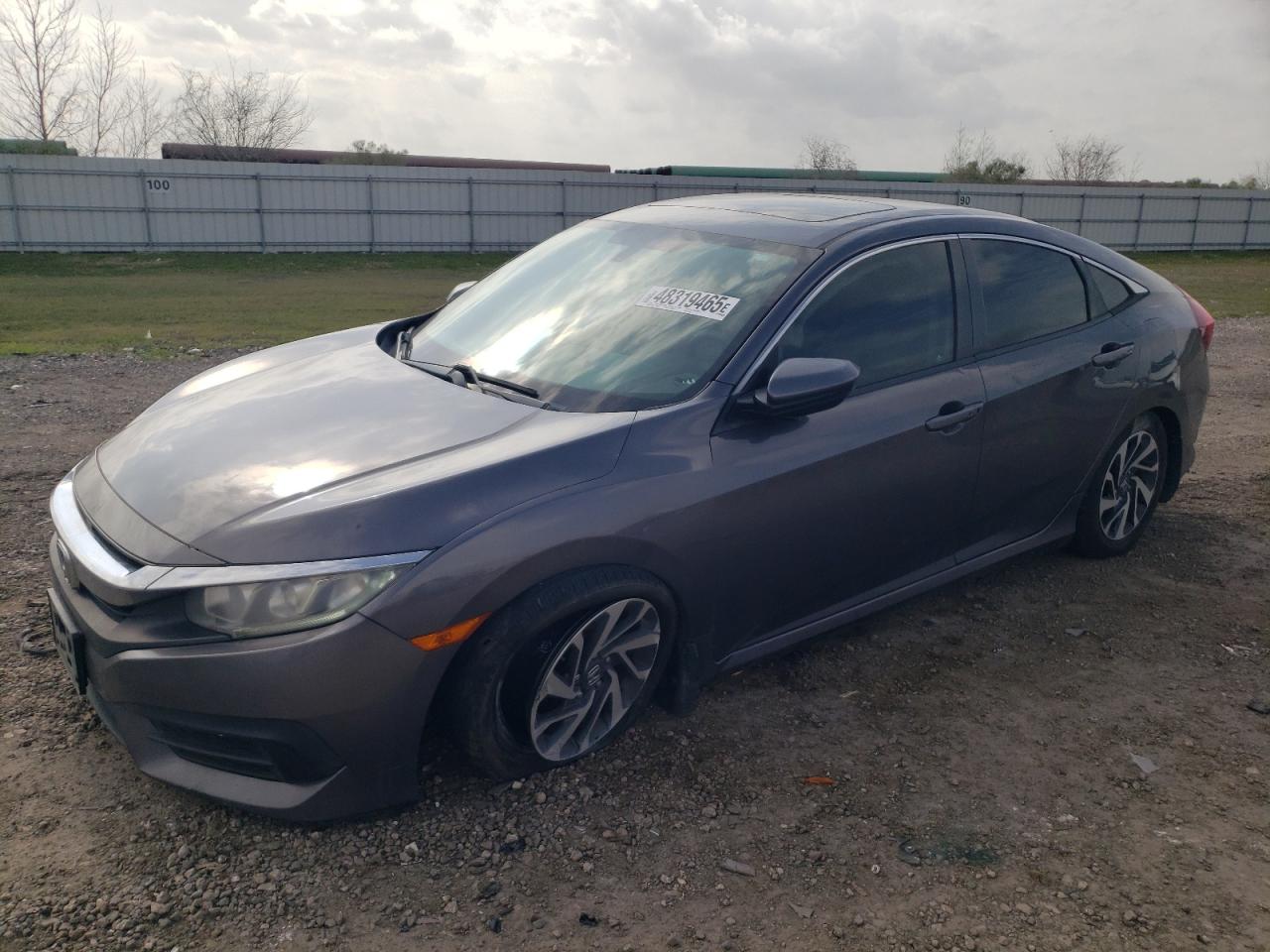 2016 Honda Civic Ex na sprzedaż w Houston, TX - Front End