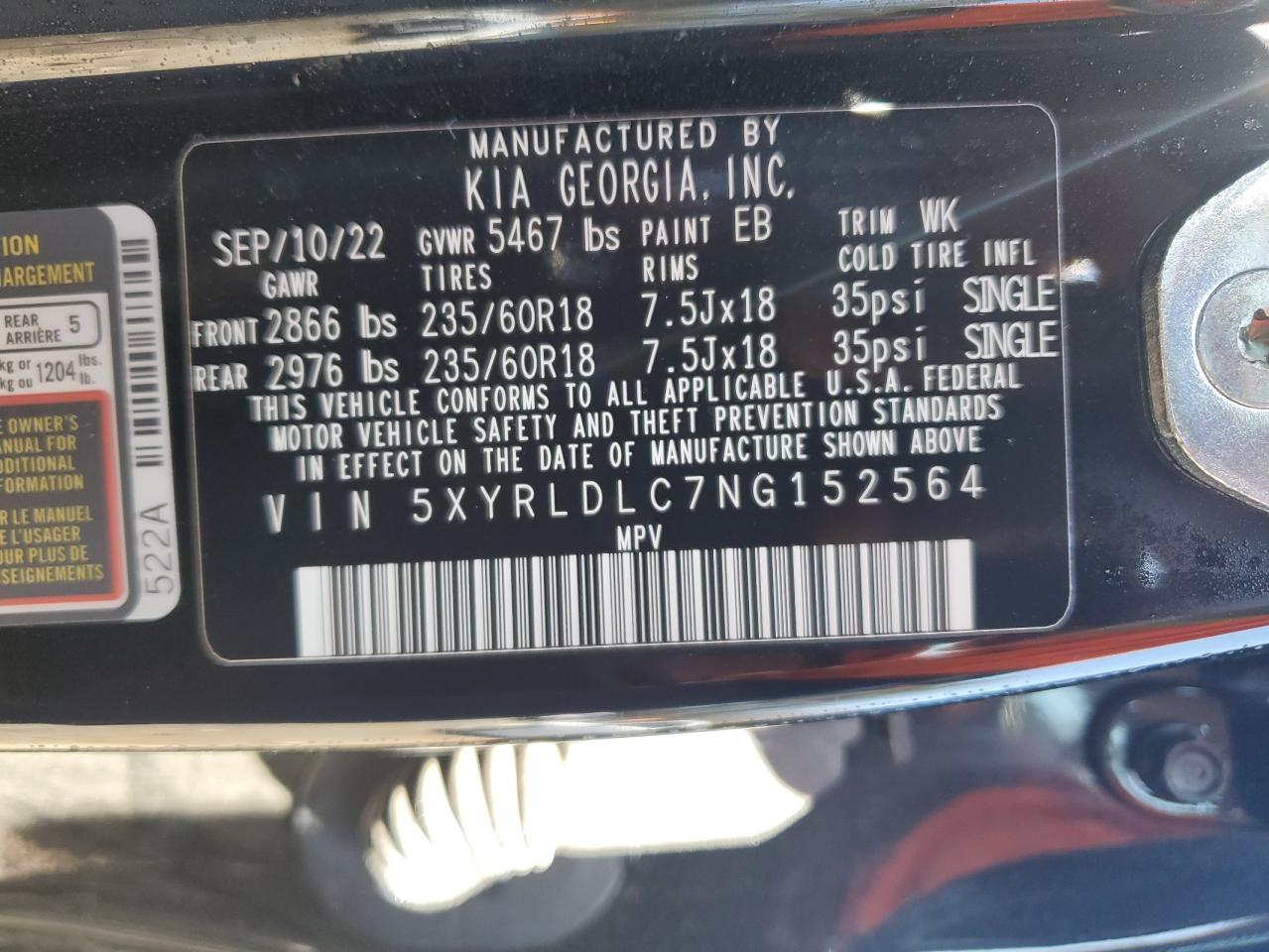 2022 Kia Sorento - Image 13