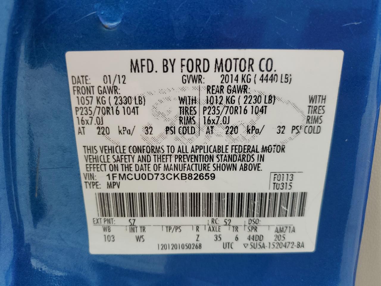2012 Ford Escape - Image 13
