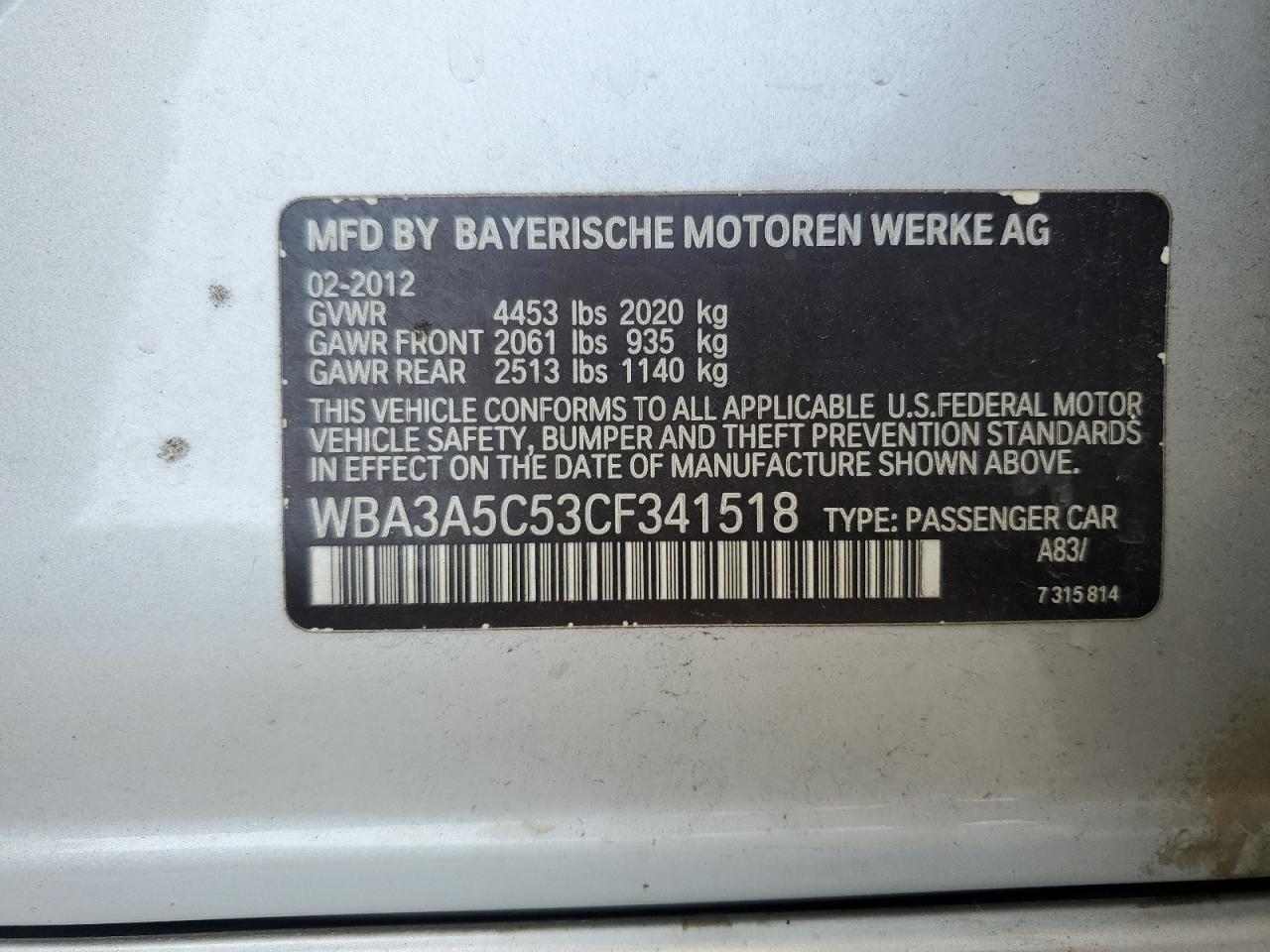 2012 BMW 3er - Image 12