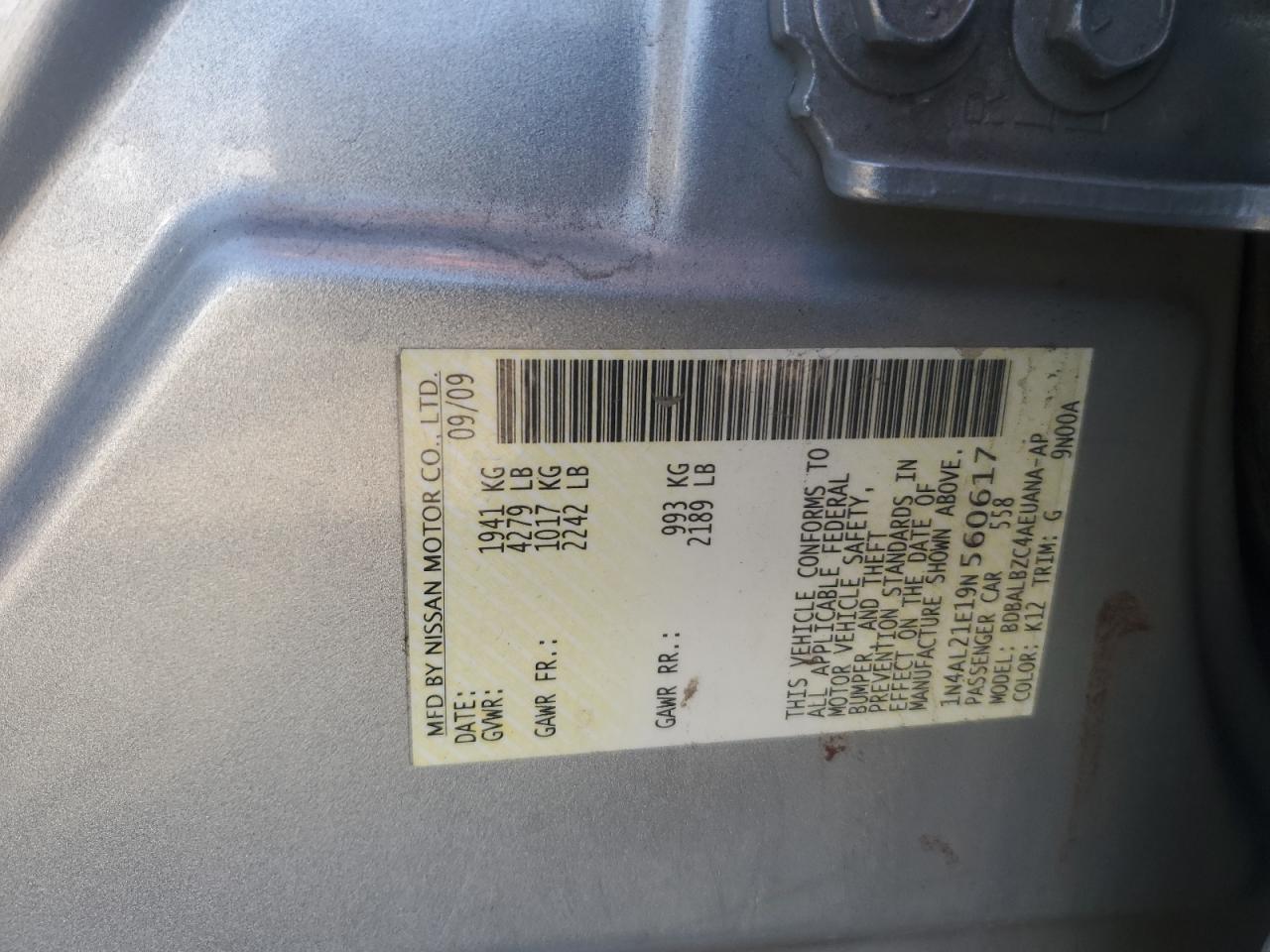 2009 Nissan Altima - Image 12
