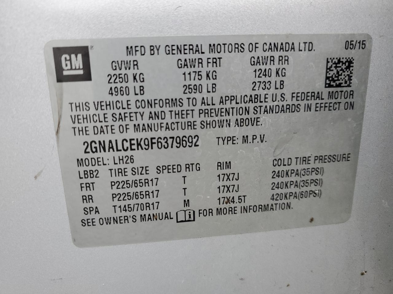 2015 Chevrolet Equinox - Image 15