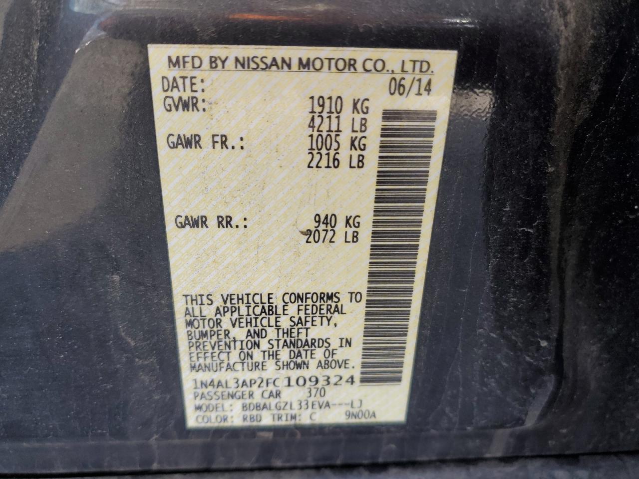 2015 Nissan Altima - Image 12