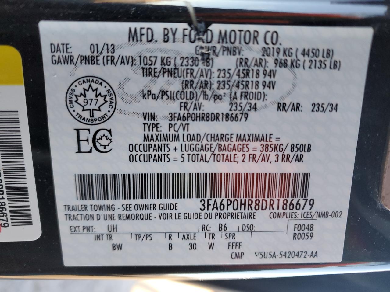 2013 Ford Fusion - Image 13