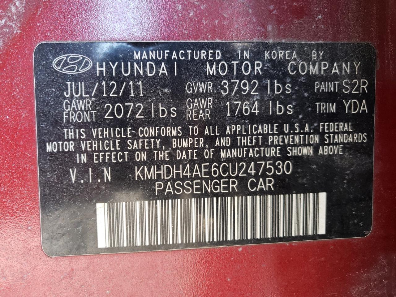2012 Hyundai Elantra - Image 12