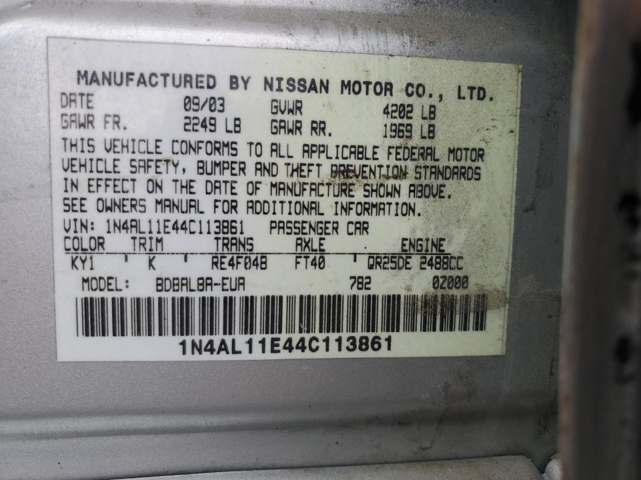 2004 Nissan Altima - Image 14