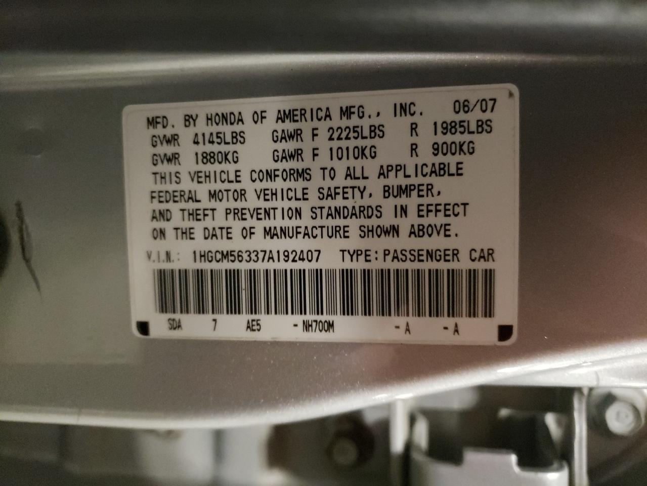 2007 Honda Accord - Image 14