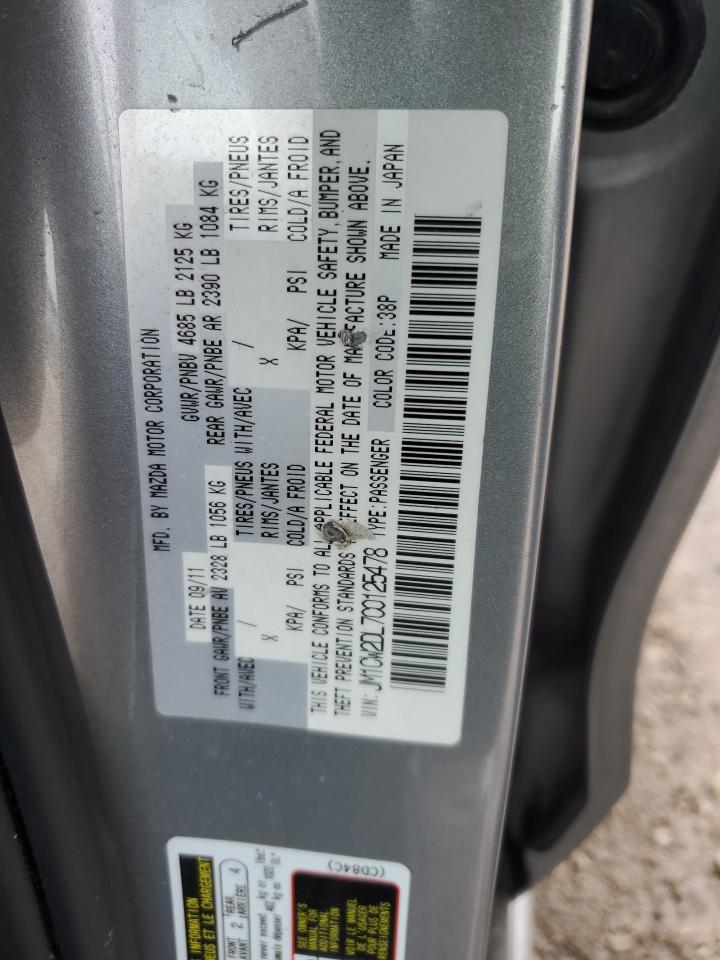 2012 Mazda 5 VIN: JM1CW2DL7C0125478 Lot: 50071135