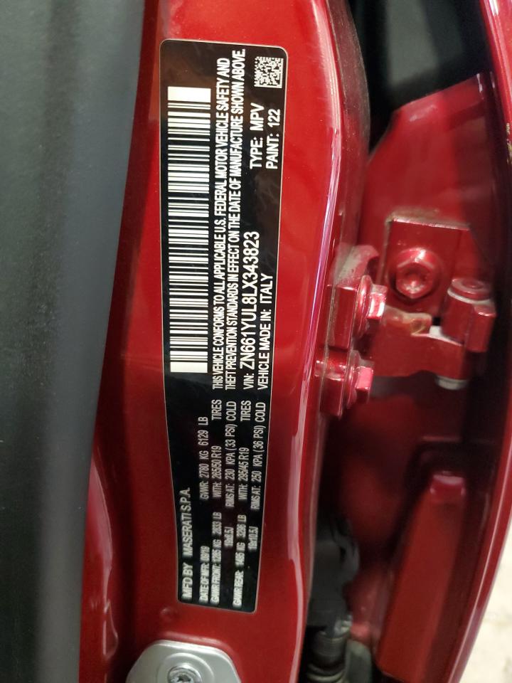 2020 Maserati Levante S Luxury VIN: ZN661YUL8LX343823 Lot: 44697995