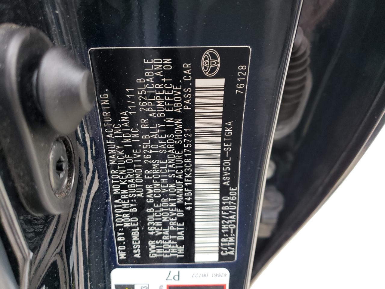 2012 Toyota Camry - Image 12