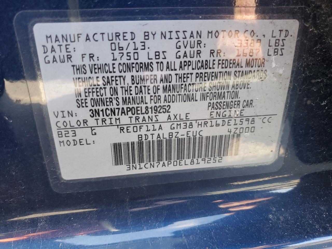 2014 Nissan Versa - Image 12