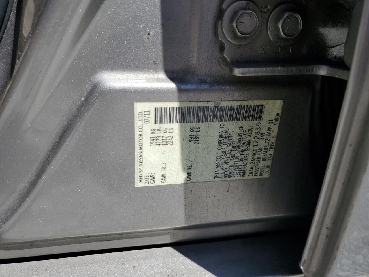 2012 Nissan Altima - Image 13