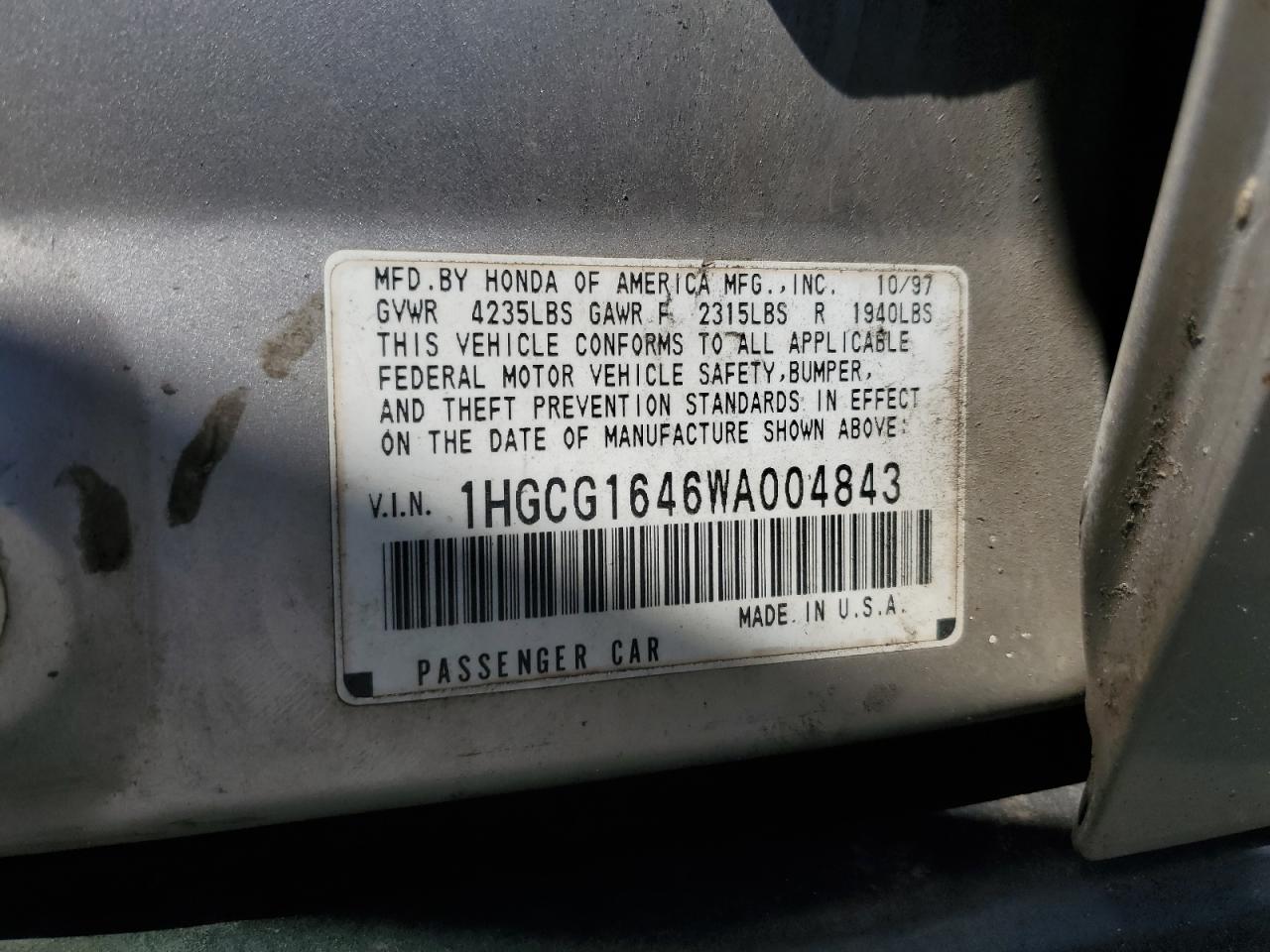 1998 Honda Accord - Image 14