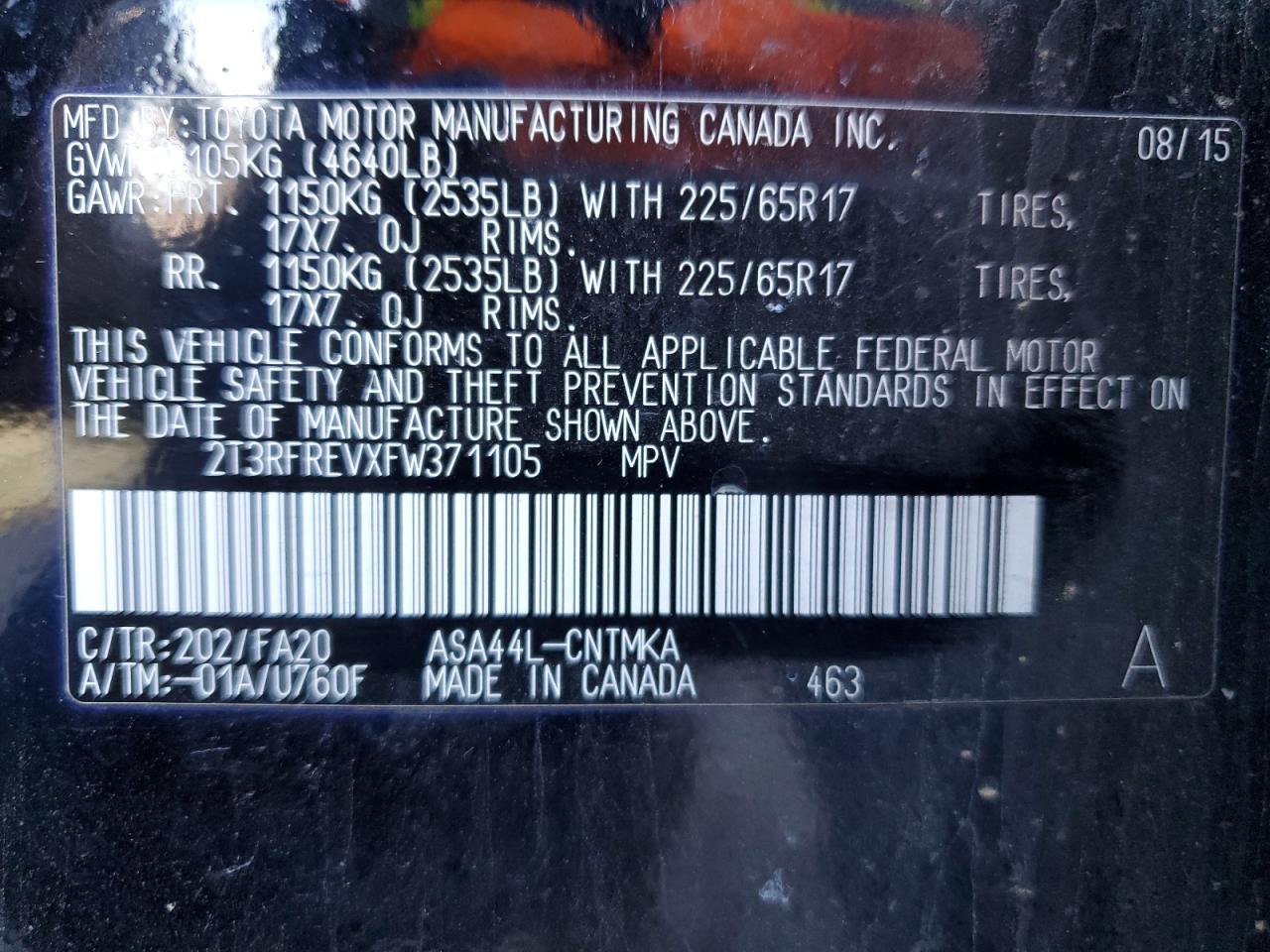 2015 Toyota RAV 4 - Image 15