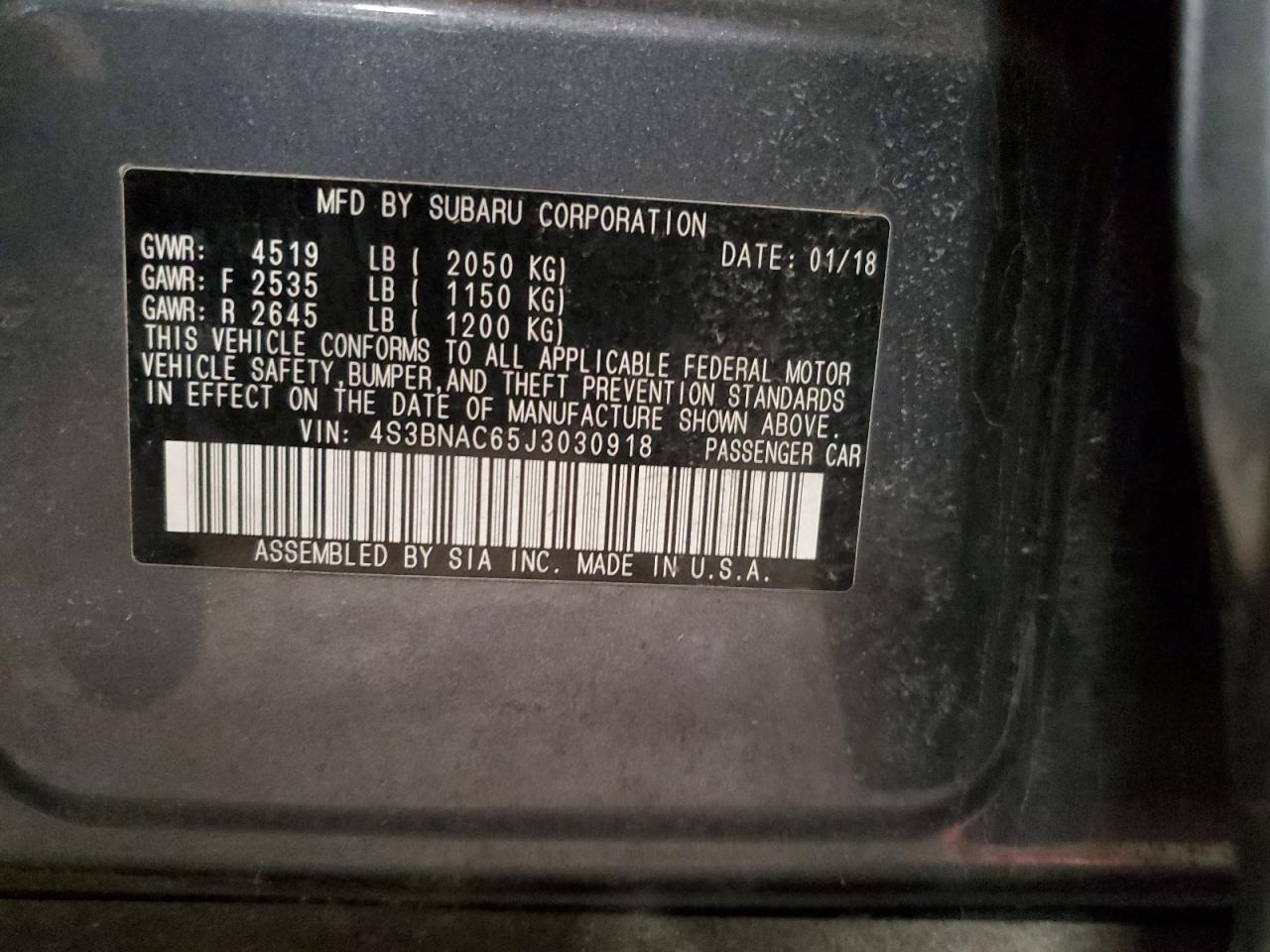 2018 Subaru Legacy - Image 12