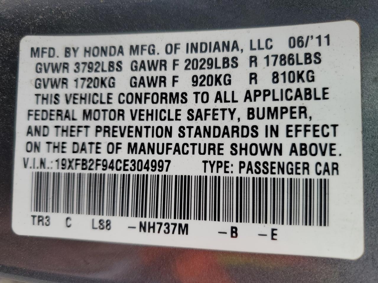 2012 Honda Civic - Image 13