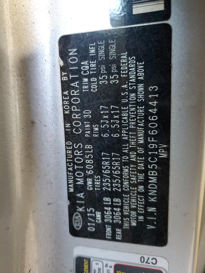 kndmb5c19f6064413 KNDMB5C19F6064413 2015 Kia Sedona Lx