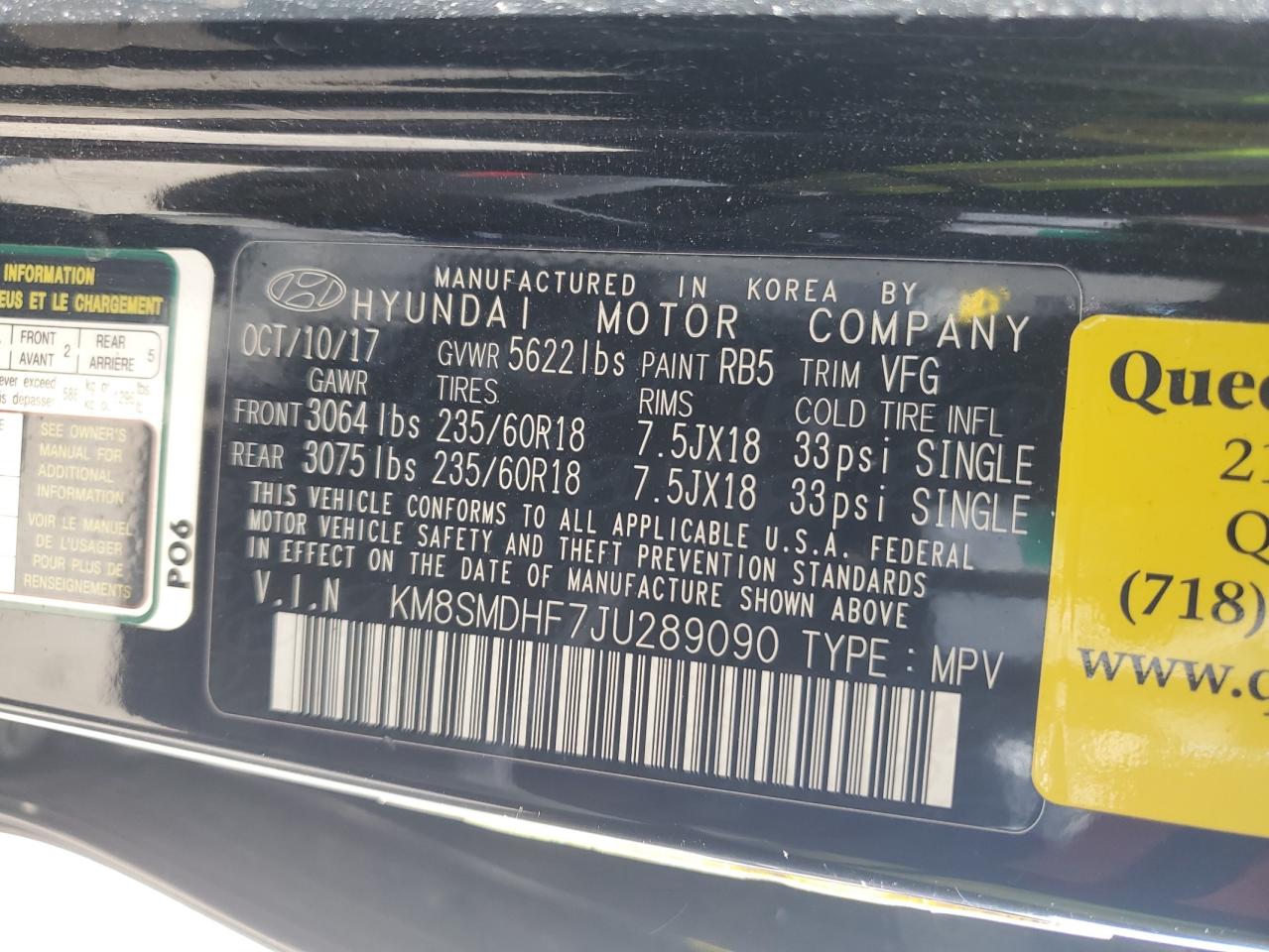 2018 Hyundai Santa Fe - Image 13