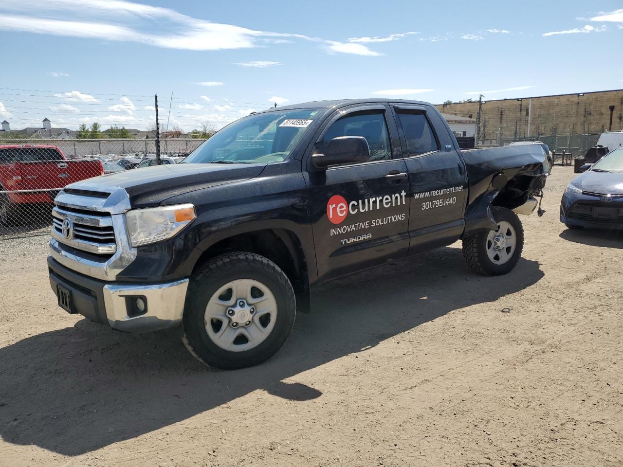 2017 Toyota Tundra Double Cab Sr en Venta en Laurel, MD - Rear End