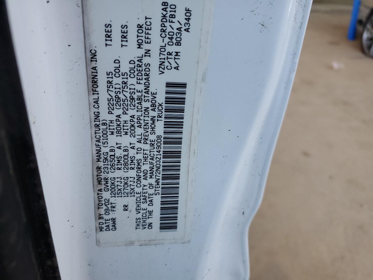 2003 Toyota Tacoma - Image 12