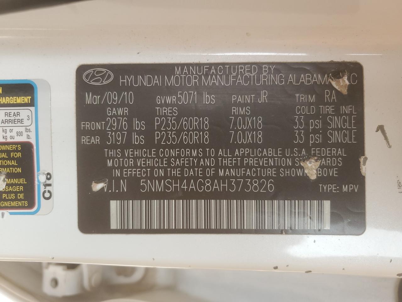 2010 Hyundai Santa Fe - Image 13