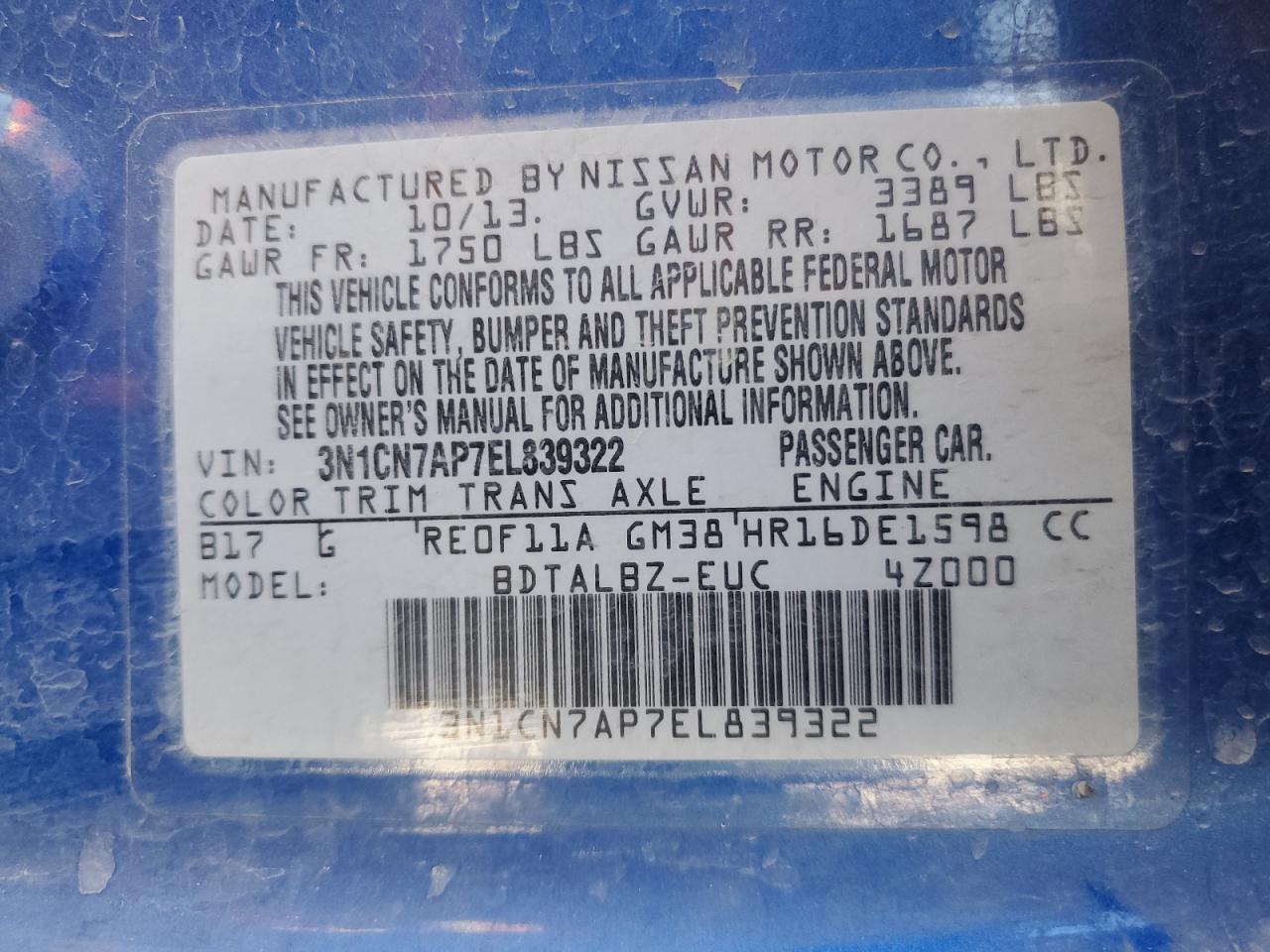 2014 Nissan Versa - Image 12