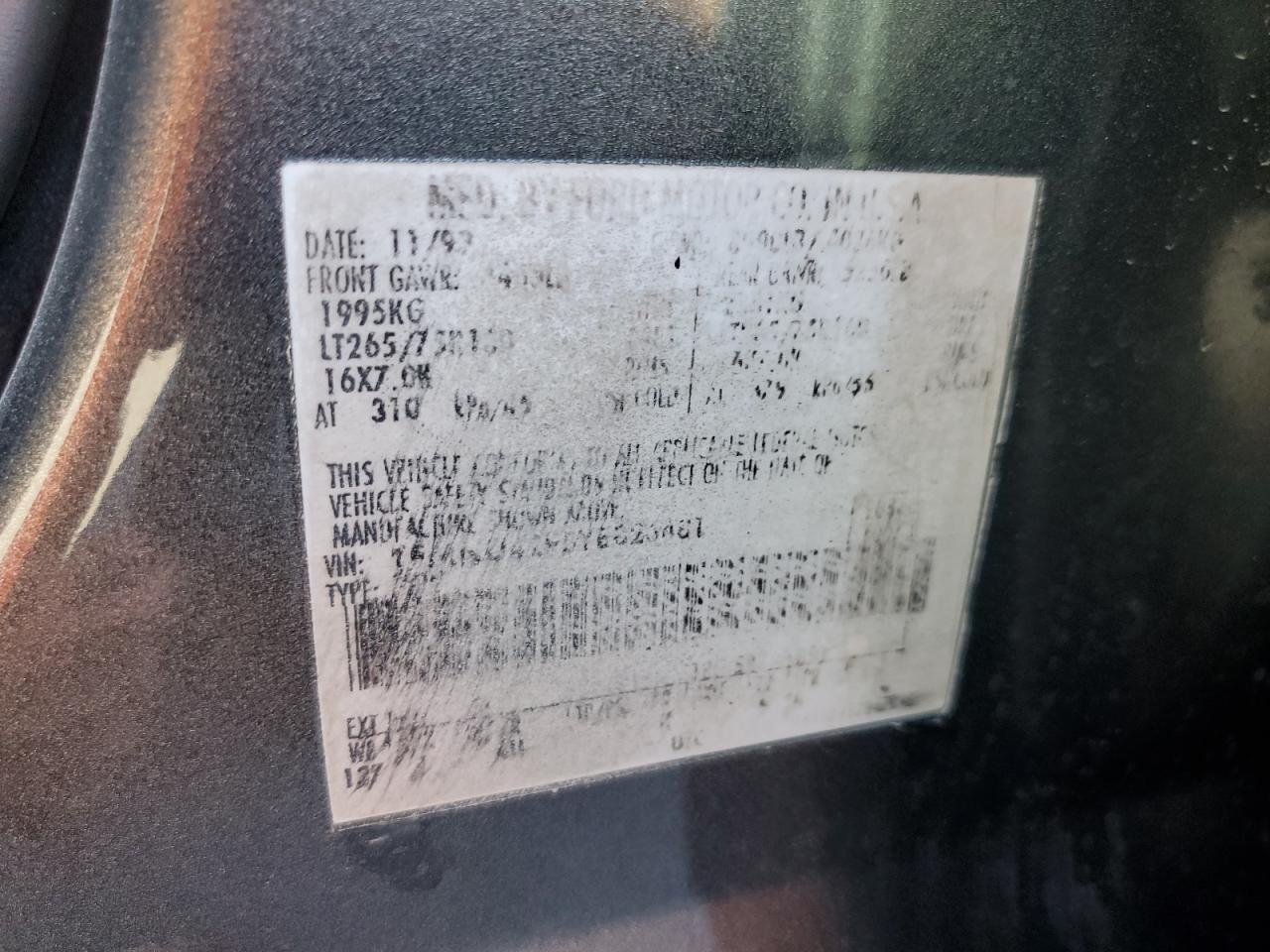 2000 Ford Excursion Limited VIN: 1FMNU42F5YEB26481 Lot: 48878145