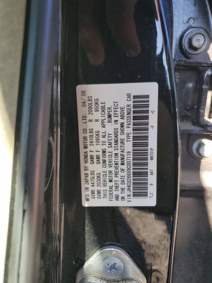 2009 Acura Tsx VIN: JH4CU266X9C007119 Lot: 49911825