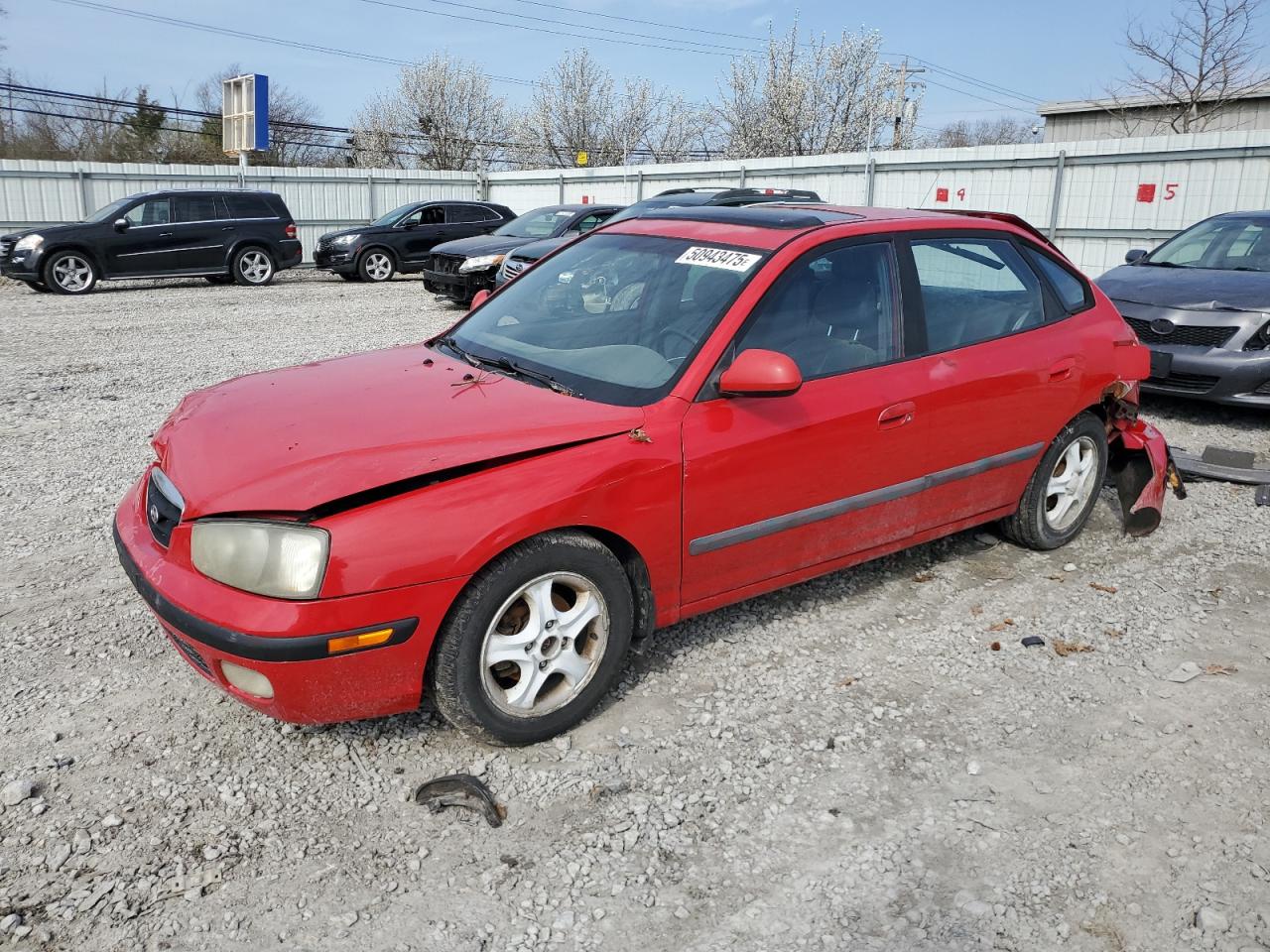 2002 Hyundai Elantra Gls на продаже в Walton, KY - Rear End