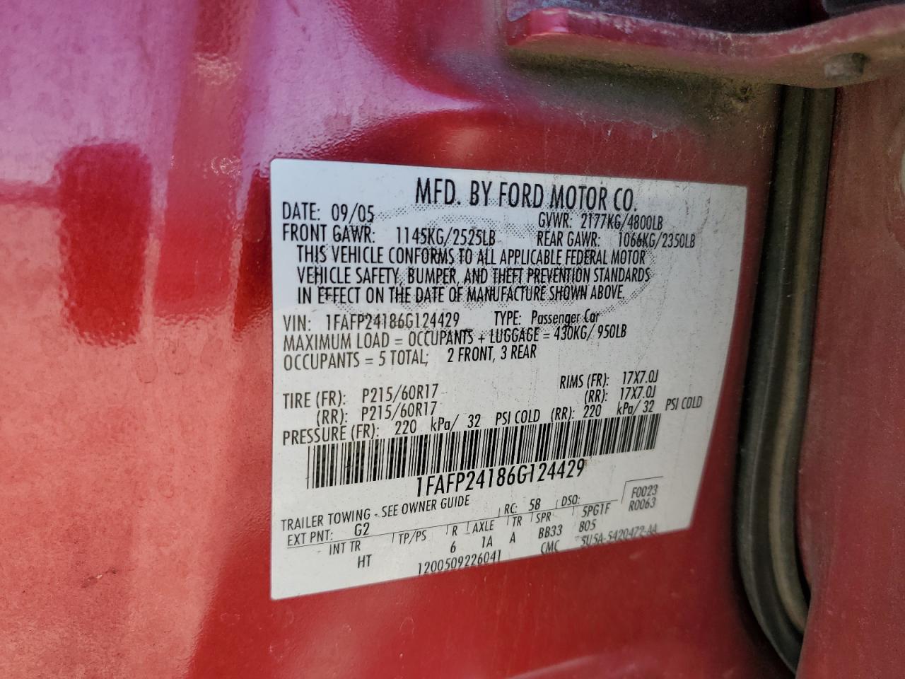 2006 Ford Five Hundred - Image 12