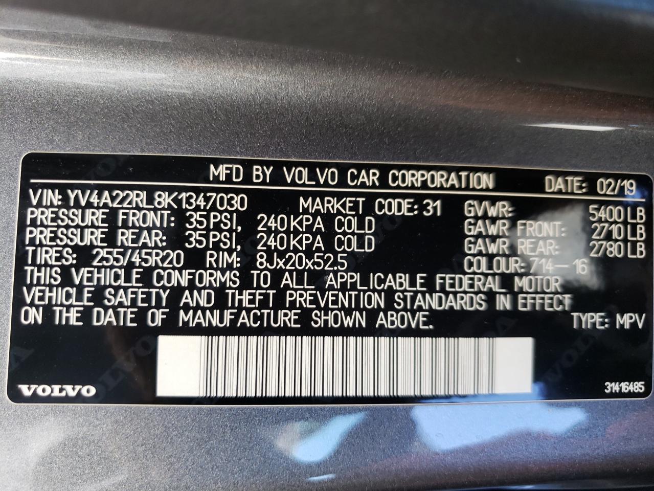 2019 Volvo XC60 - Image 13