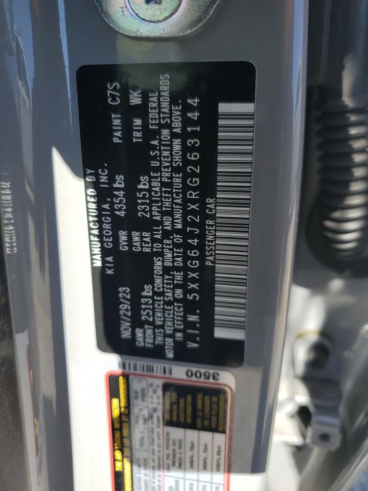 2024 Kia K5 Gt Line VIN: 5XXG64J2XRG263144 Lot: 50591025