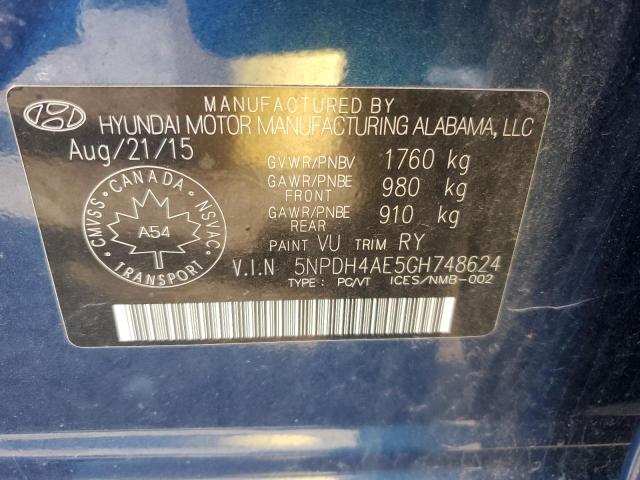 2016 HYUNDAI ELANTRA SE