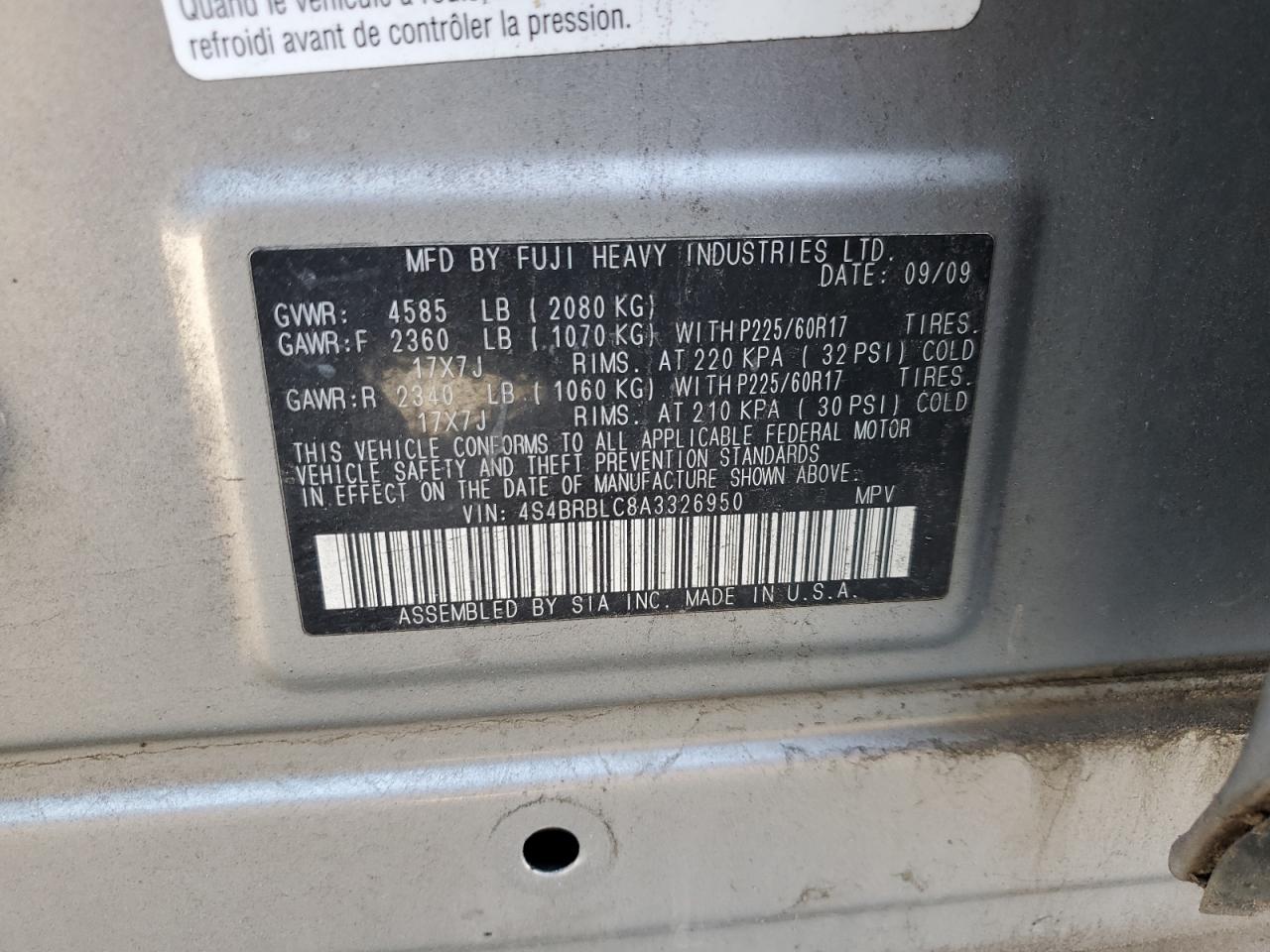 2010 Subaru Outback - Image 13