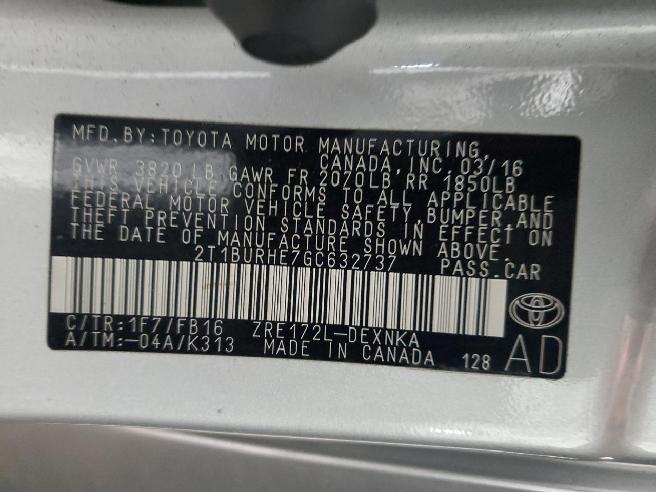 2016 Toyota Corolla - Image 15