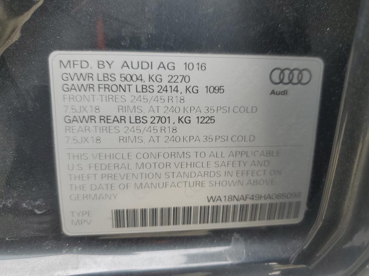 2017 Audi A4 - Image 12