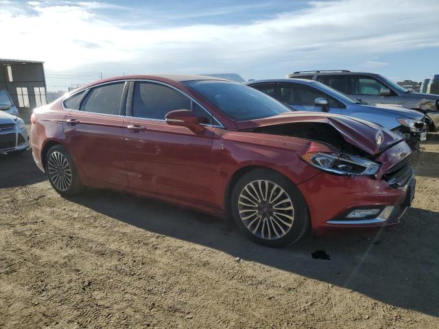 Sedans FORD FUSION 2017 Czerwony