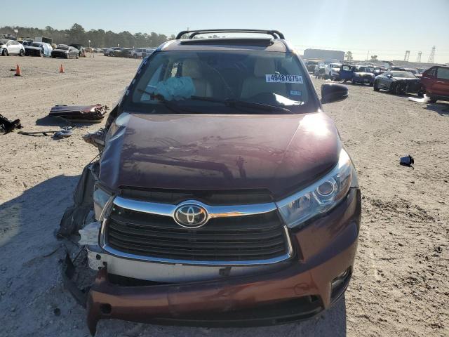  TOYOTA HIGHLANDER 2015 Bordowy