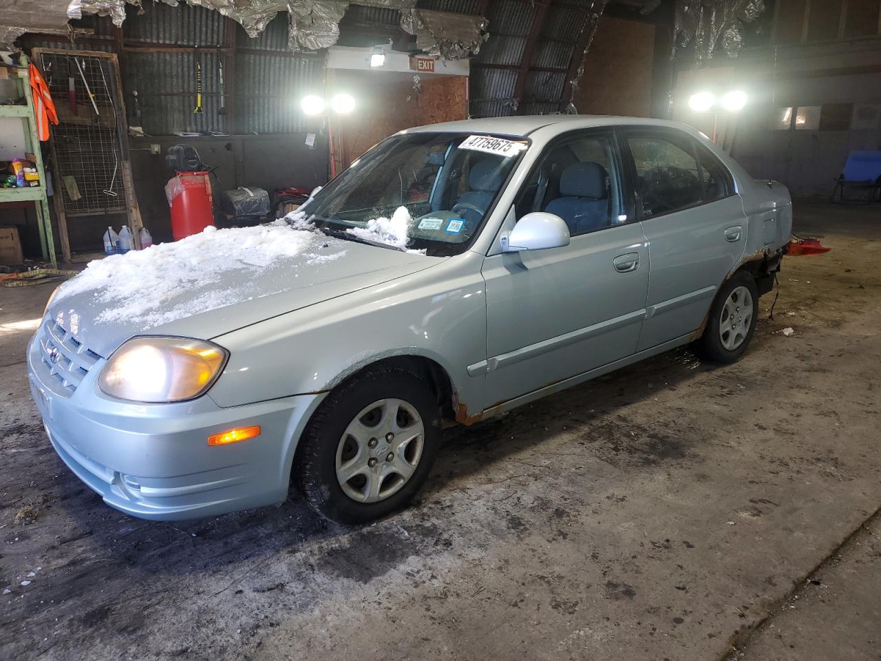 2005 Hyundai Accent Gl de vânzare în Albany, NY - Rear End
