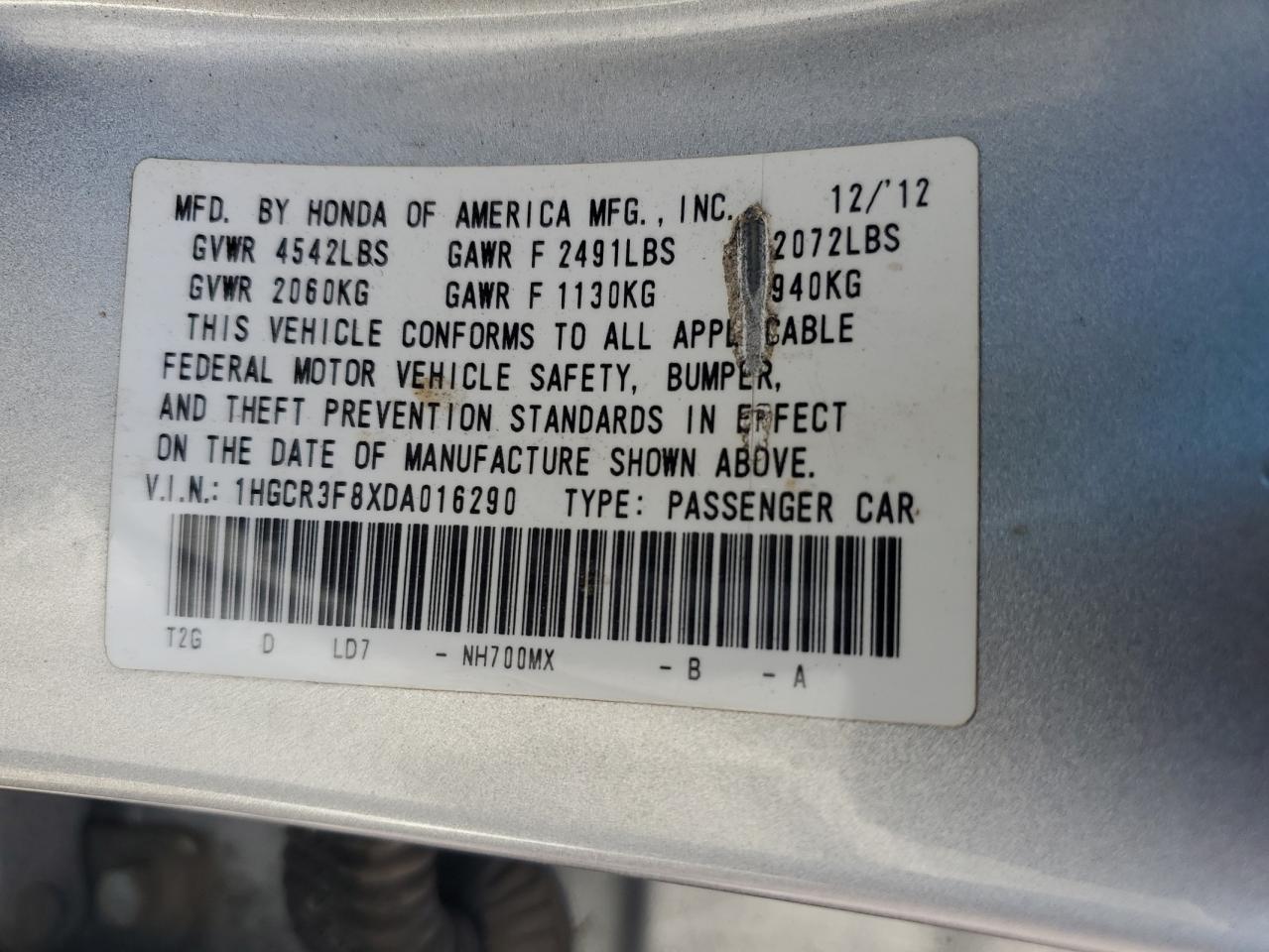 2013 Honda Accord - Image 12