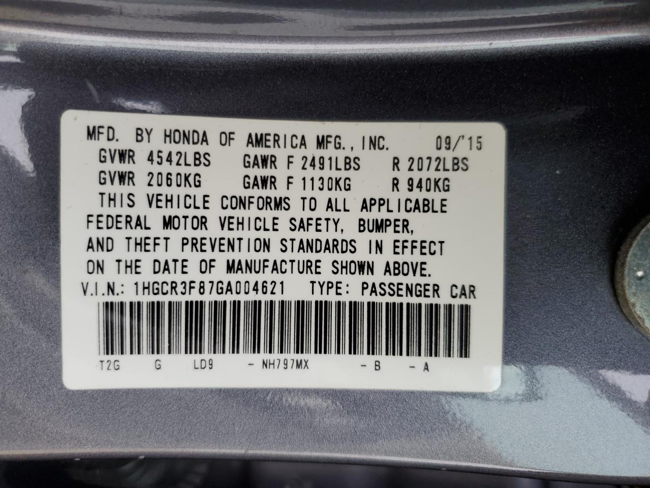 2016 Honda Accord - Image 14