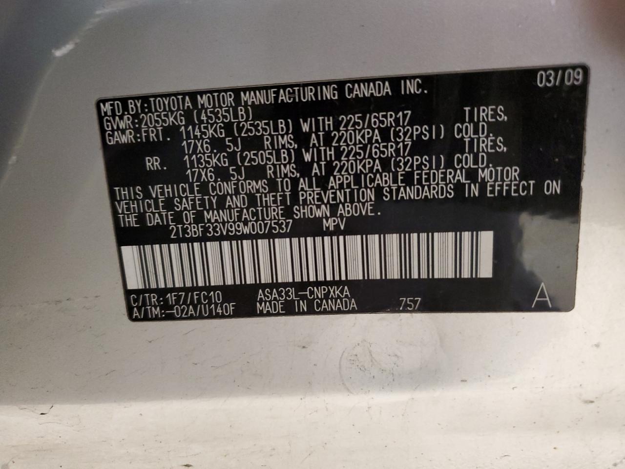 2009 Toyota RAV 4 - Image 13