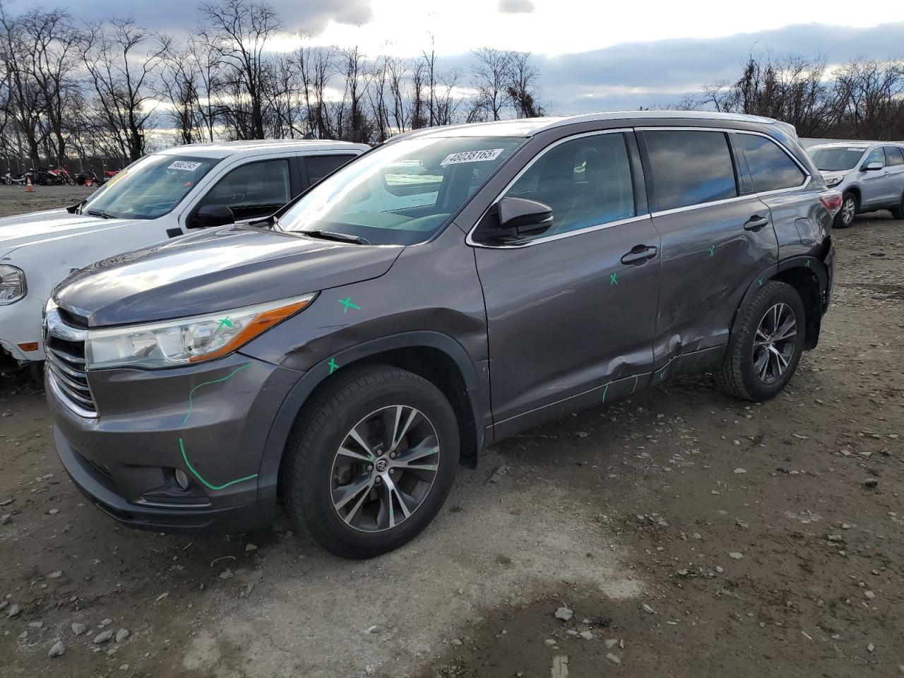 2016 Toyota Highlander Xle zu verkaufen in Baltimore, MD - Side