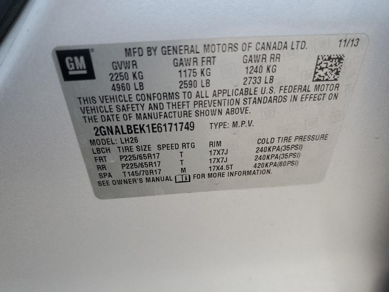 2014 Chevrolet Equinox - Image 14