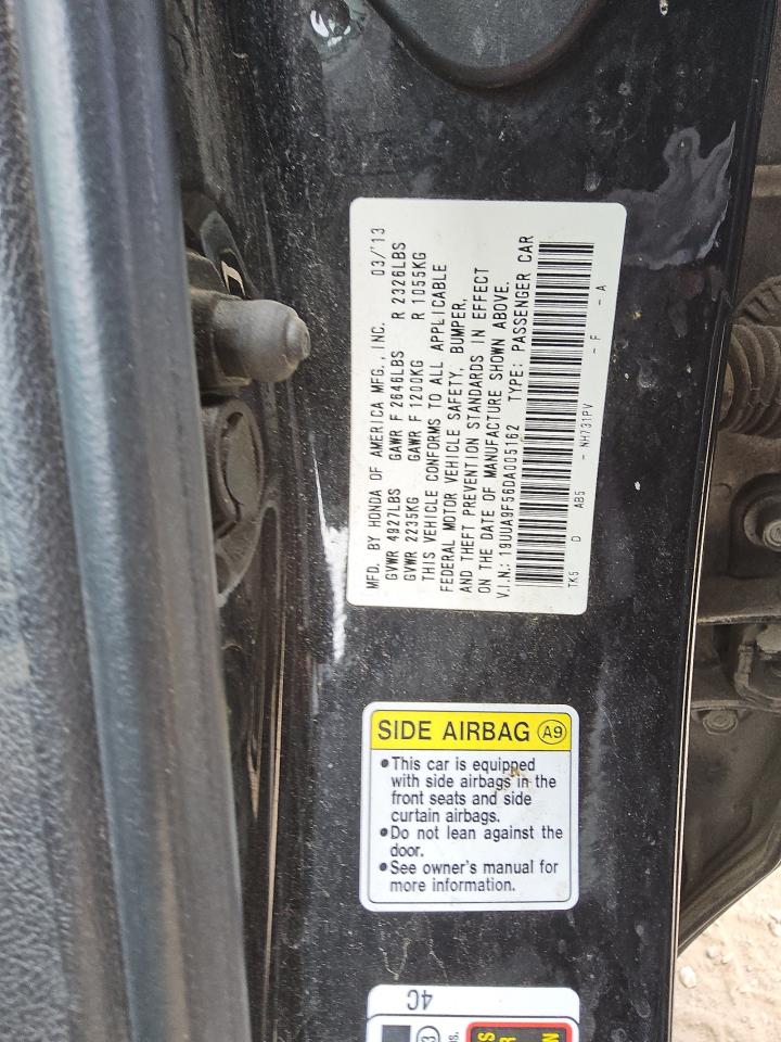 2013 Acura Tl Tech VIN: 19UUA9F56DA005162 Lot: 49888795