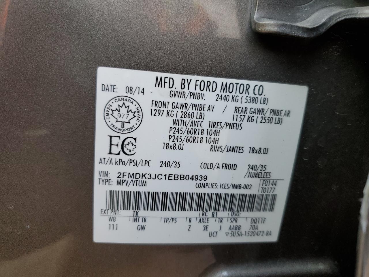 2014 Ford Edge - Image 16