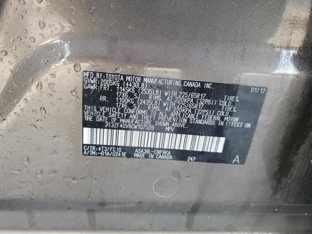 2012 Toyota RAV 4 - Image 13