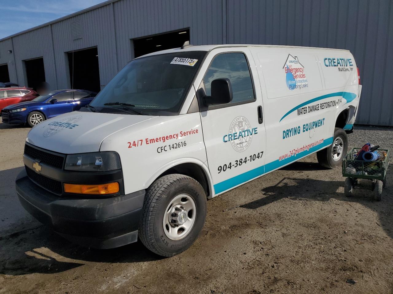 2021 Chevrolet Express G2500 за продажба в Jacksonville, FL - Rear End